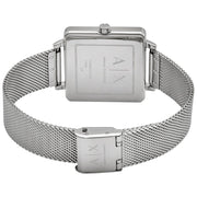  Shop Authentic Armani Exchange Lola Quartz Silver Dial Silver Mesh Strap Watch For Women - AX5800 - Luxxuri