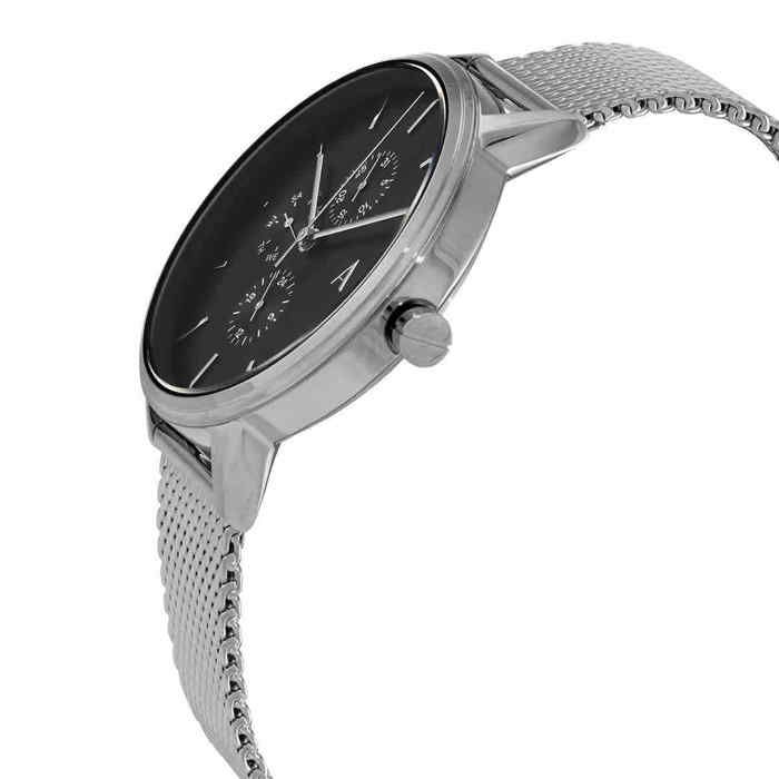  Shop Authentic Armani Exchange Cayde Chronograph Black Dial Silver Mesh Strap Watch For Men - AX2714 - Luxxuri