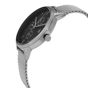  Shop Authentic Armani Exchange Cayde Chronograph Black Dial Silver Mesh Strap Watch For Men - AX2714 - Luxxuri