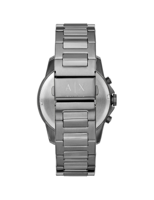  Shop Authentic Armani Exchange Banks Chronograph Blue Dial Grey Steel Strap Watch For Men - AX1731 - Luxxuri