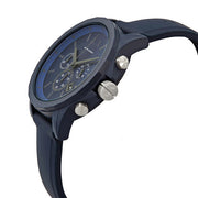  Shop Authentic Armani Exchange Outerbanks Chronograph Blue Dial Blue Silicone Strap Watch For Men - AX7128 - Luxxuri