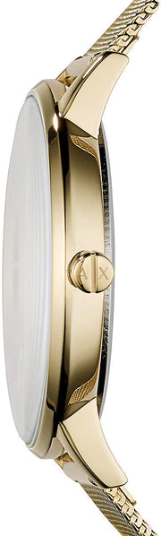  Shop Authentic Armani Exchange Lola Analog Gold Dial Gold Mesh Strap Watch For Women - AX5536 - Luxxuri