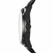  Shop Authentic Armani Exchange Hampton Chronograph Black Dial Black Leather Strap Watch For Men - AX2400 - Luxxuri