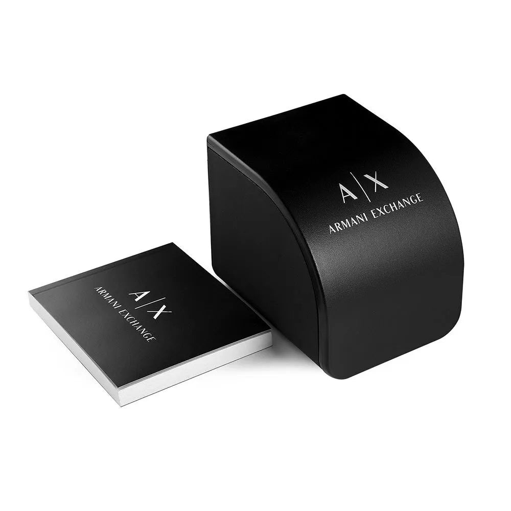  Shop Authentic Armani Exchange Outerbanks Chronograph Black Dial Black Silicone Strap Watch For Men - AX1326 - Luxxuri