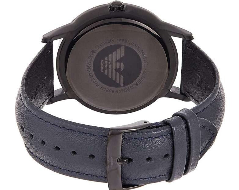  Shop Authentic Emporio Armani Renato Blue Dial Blue Leather Strap Watch For Men - AR2479 - Luxxuri