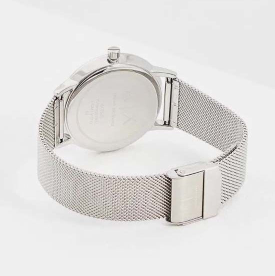  Shop Authentic Armani Exchange Lola Analog Silver Dial Silver Mesh Strap Watch For Women - AX5535 - Luxxuri
