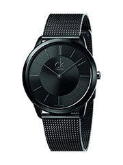  Shop Authentic Calvin Klein Minimal Black Dial Black Mesh Bracelet Watch for Men - K3M224B1 - Luxxuri