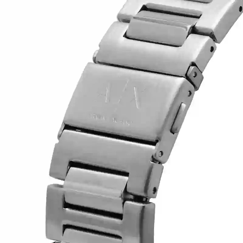  Shop Authentic Armani Exchange Banks Chronograph Black Dial Silver Steel Strap Watch For Men - AX1720 - Luxxuri