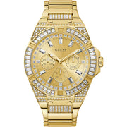  Shop Authentic Guess Zeus Diamonds Gold Dial Gold Steel Strap Watch for Men - GW0209G2 - Luxxuri