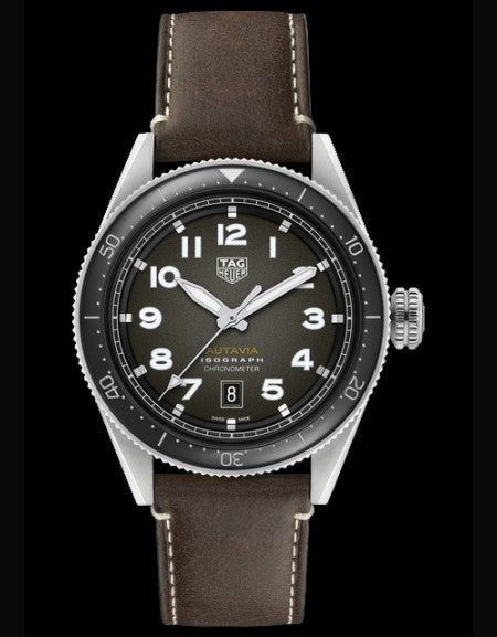  Shop Authentic Tag Heuer Autavia Automatic Grey Dial Watch for Men - WBE5114.FC8266 - Luxxuri