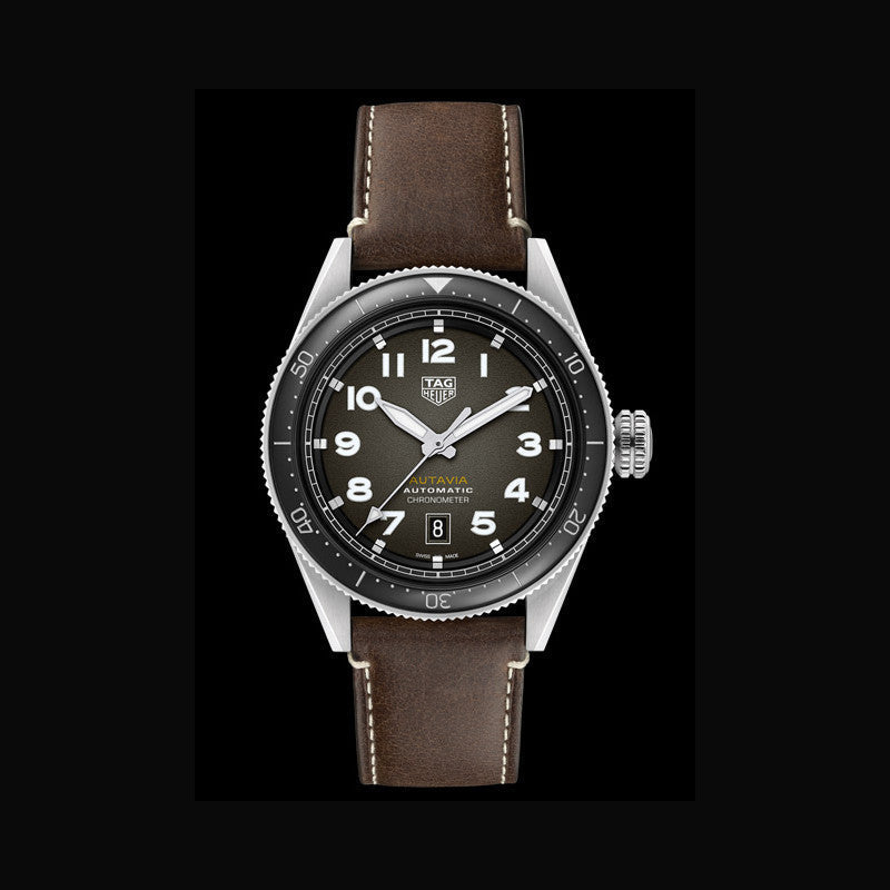  Shop Authentic Tag Heuer Autavia Automatic Grey Dial Watch for Men - WBE5114.FC8266 - Luxxuri