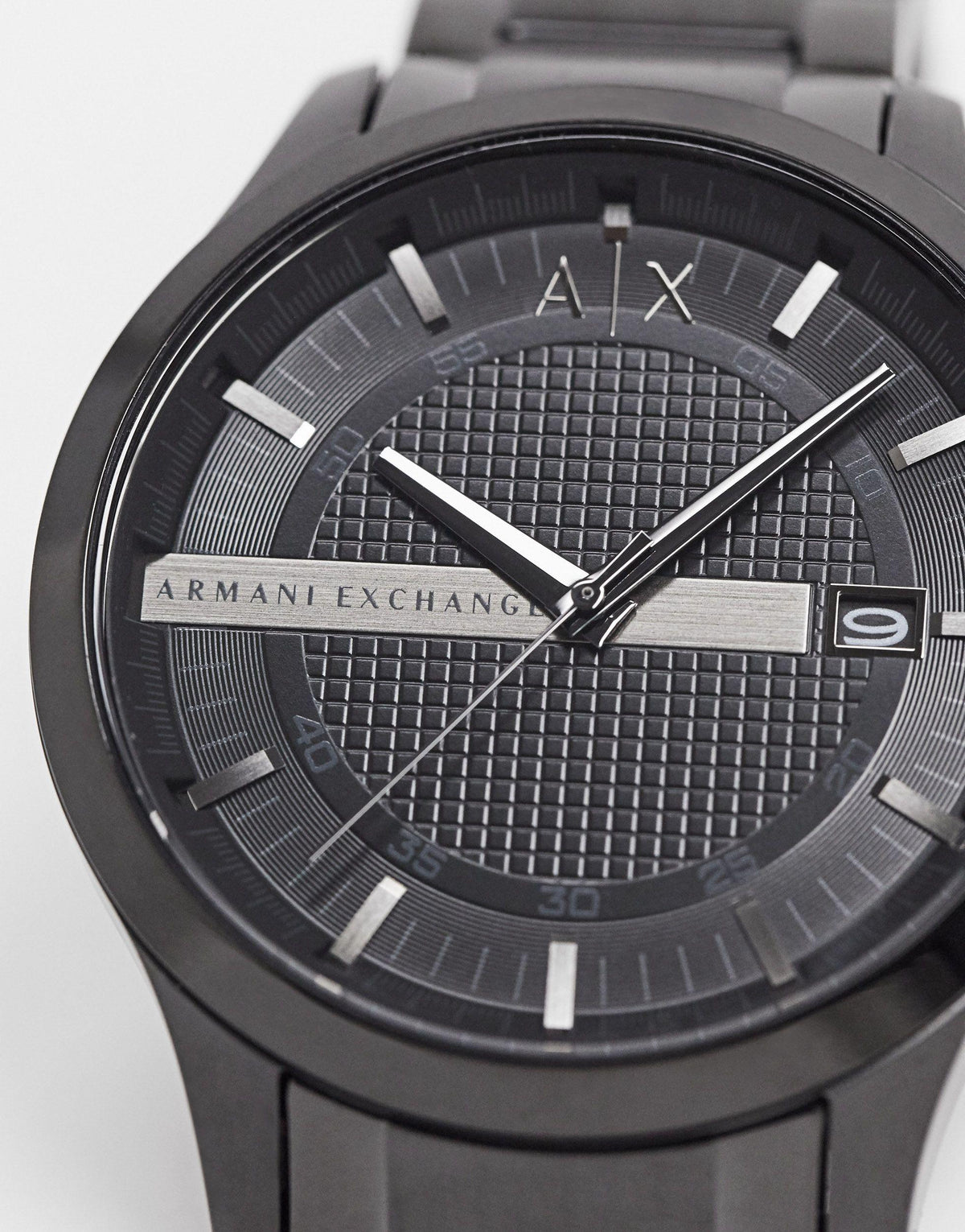  Shop Authentic Armani Exchange Hampton Chronograph Black Dial Black Steel Strap Watch For Men - AX2104 - Luxxuri