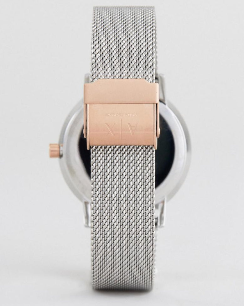  Shop Authentic Armani Exchange Lola Analog White Dial Silver Mesh Strap Watch For Women - AX5537 - Luxxuri