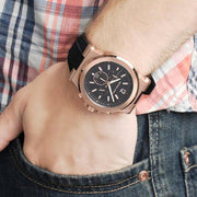  Shop Authentic Michael Kors Dylan Black Dial Black Rubber Strap Watch for Men - MK8184 - Luxxuri