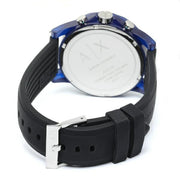  Shop Authentic Armani Exchange Outerbanks Chronograph Black Dial Black Silicone Strap Watch For Men - AX1339 - Luxxuri
