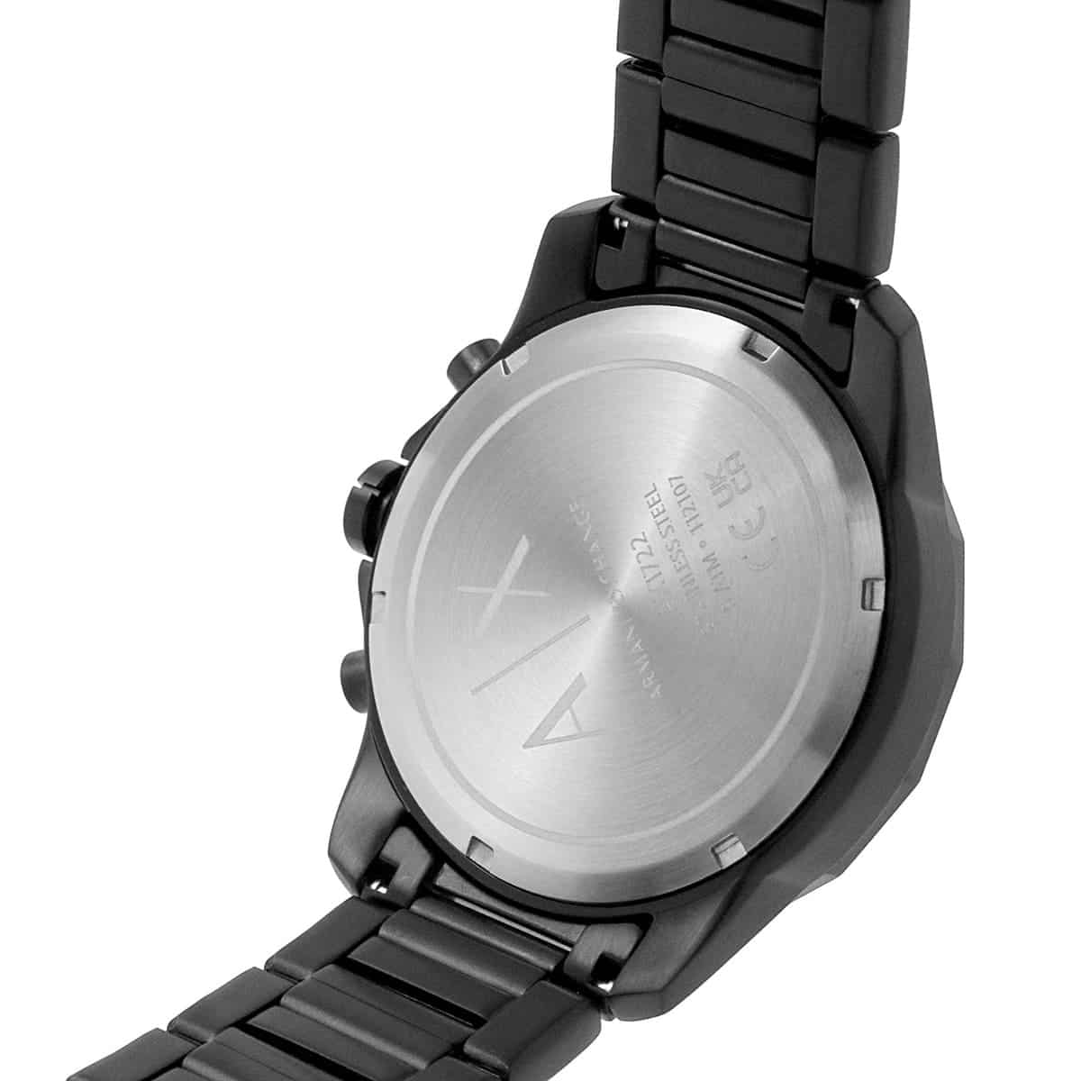  Shop Authentic Armani Exchange Banks Chronograph Black Dial Black Steel Strap Watch For Men - AX1722 - Luxxuri