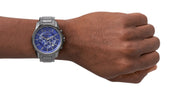  Shop Authentic Armani Exchange Banks Chronograph Blue Dial Grey Steel Strap Watch For Men - AX1731 - Luxxuri