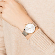  Shop Authentic Armani Exchange Lola Analog White Dial Silver Mesh Strap Watch For Women - AX5537 - Luxxuri