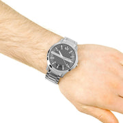  Shop Authentic Armani Exchange Hampton Chronograph Black Dial Silver Steel Strap Watch For Men - AX2103 - Luxxuri