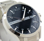  Shop Authentic Armani Exchange Hampton Chronograph Black Dial Silver Steel Strap Watch For Men - AX2103 - Luxxuri