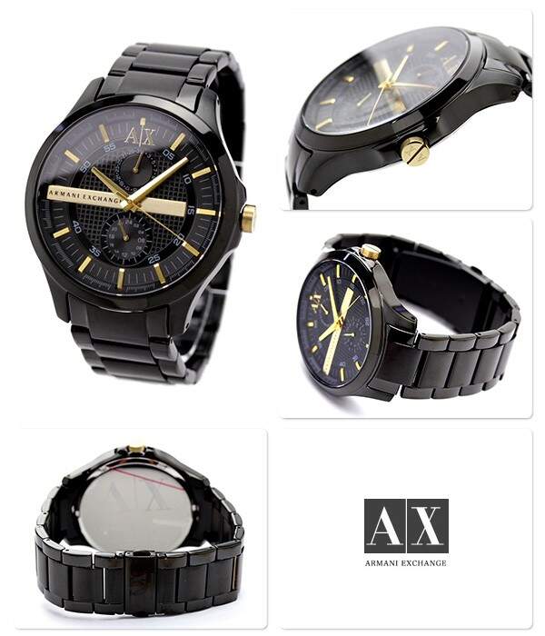  Shop Authentic Armani Exchange Hampton Chronograph Black Dial Black Steel Strap Watch For Men - AX2121 - Luxxuri