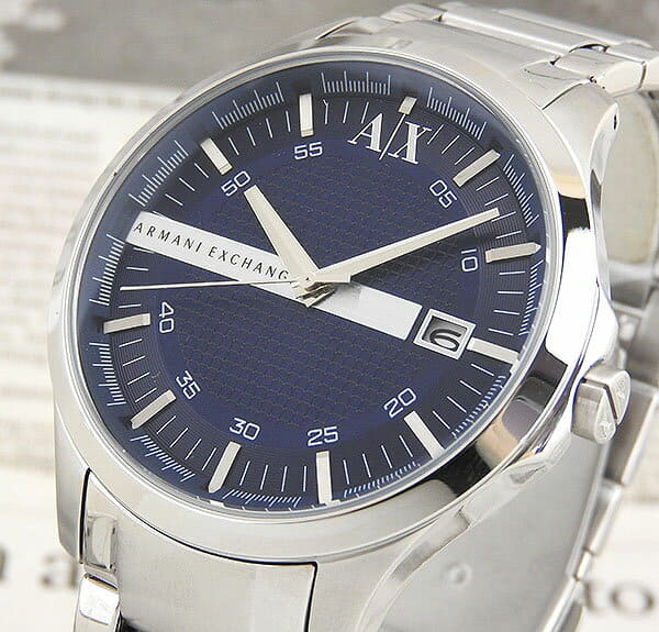 Shop Authentic Armani Exchange Hampton Chronograph Blue Dial Silver Steel Strap Watch For Men - AX2132 - Luxxuri