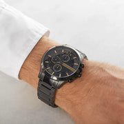  Shop Authentic Armani Exchange Hampton Chronograph Black Dial Black Steel Strap Watch For Men - AX2164 - Luxxuri