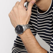  Shop Authentic Armani Exchange Hampton Chronograph Black Dial Silver Steel Strap Watch For Men - AX2179 - Luxxuri
