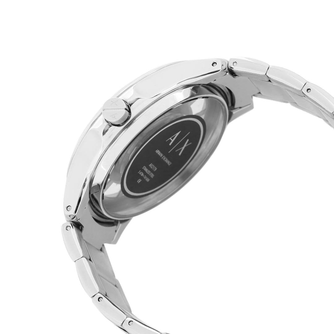  Shop Authentic Armani Exchange Hampton Chronograph Black Dial Silver Steel Strap Watch For Men - AX2179 - Luxxuri