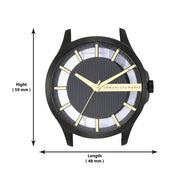  Shop Authentic Armani Exchange Hampton Chronograph Black Dial Black Steel Strap Watch For Men - AX2192 - Luxxuri