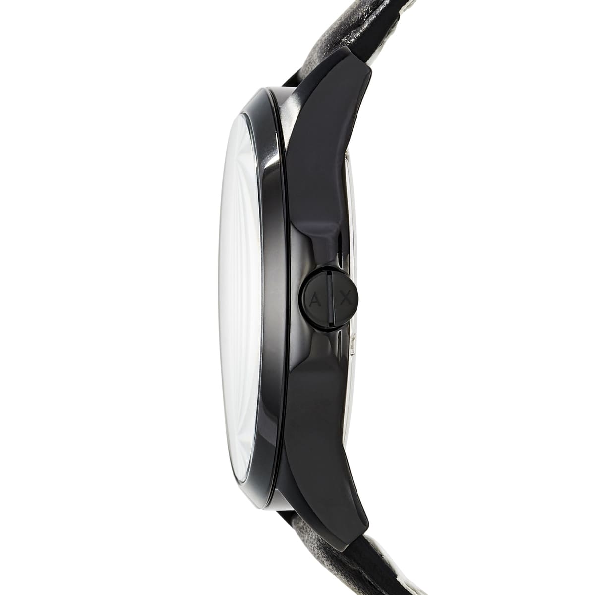  Shop Authentic Armani Exchange Hampton Chronograph Black Dial Black Leather Strap Watch For Men - AX2400 - Luxxuri