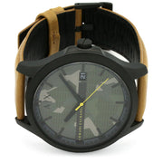  Shop Authentic Armani Exchange Hampton Chronograph Green Dial Brown Leather Strap Watch For Men - AX2412 - Luxxuri