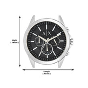  Shop Authentic Armani Exchange Drexler Chronograph Black Dial Silver Steel Strap Watch for Men - AX2600 - Luxxuri