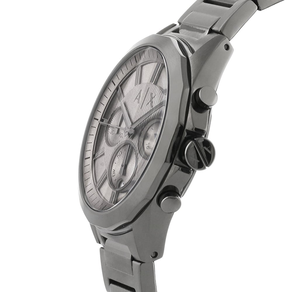  Shop Authentic Armani Exchange Drexler Chronograph Grey Dial Grey Steel Strap Watch For Men - AX2603 - Luxxuri