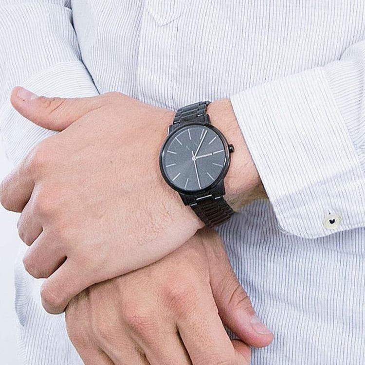  Shop Authentic Armani Exchange Cayde Analog Black Dial Black Steel Strap Watch For Men - AX2701 - Luxxuri