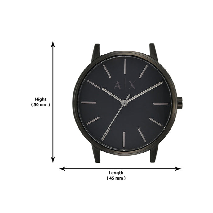  Shop Authentic Armani Exchange Cayde Analog Black Dial Black Steel Strap Watch For Men - AX2701 - Luxxuri