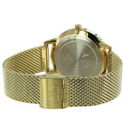  Shop Authentic Armani Exchange Cayde Chronograph Black Dial Gold Mesh Strap Watch For Men - AX2715 - Luxxuri