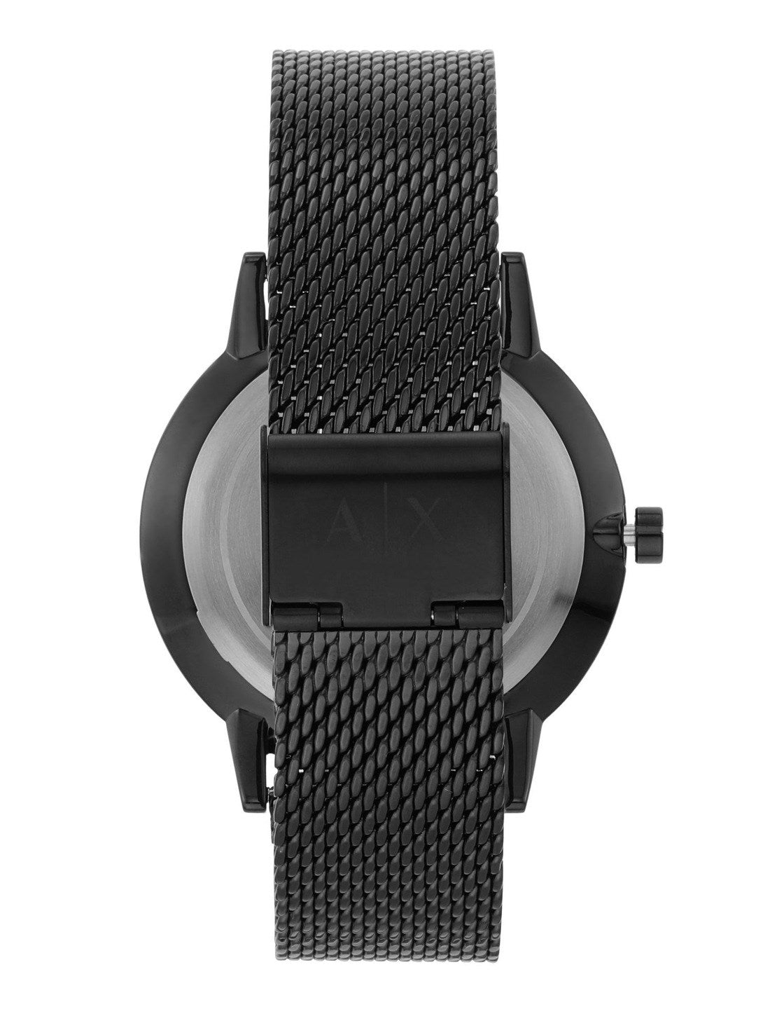  Shop Authentic Armani Exchange Cayde Chronograph Black Dial Black Mesh Strap Watch For Men - AX2716 - Luxxuri