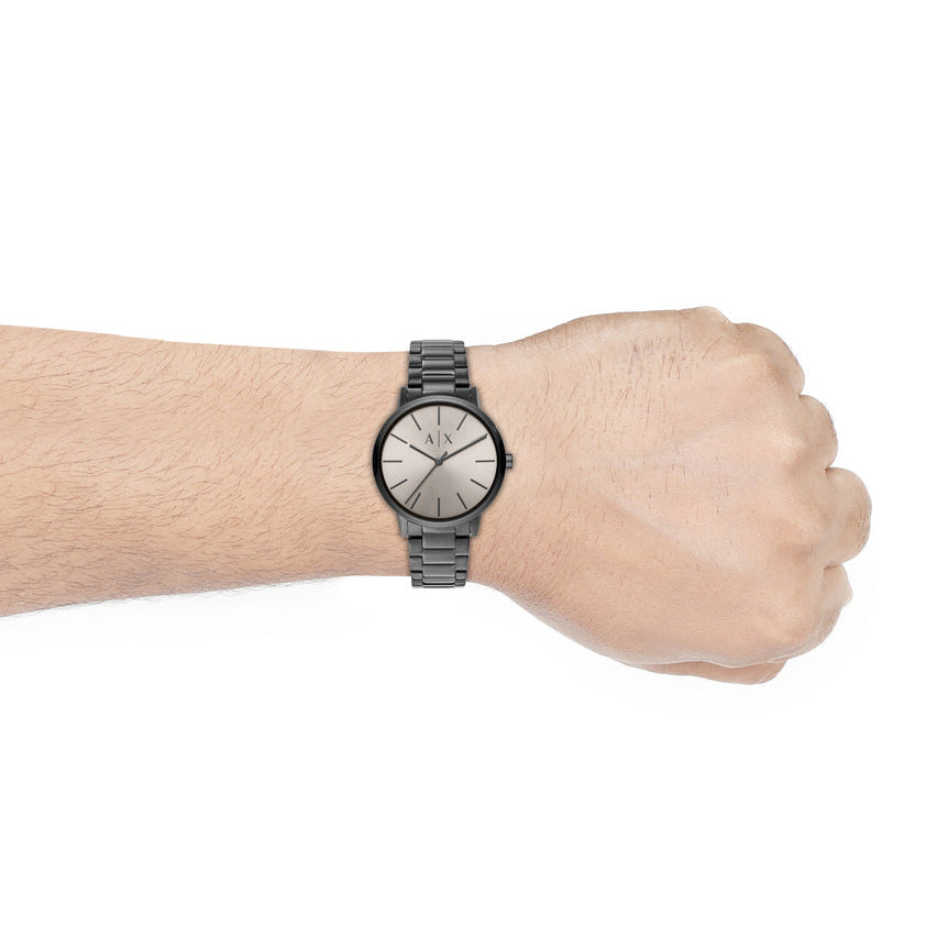  Shop Authentic Armani Exchange Cayde Analog Grey Dial Grey Steel Strap Watch For Men  - AX2722 - Luxxuri