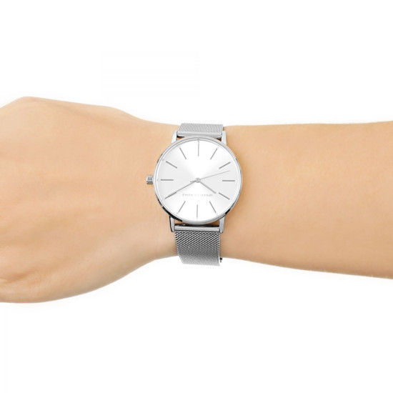  Shop Authentic Armani Exchange Lola Analog Silver Dial Silver Mesh Strap Watch For Women - AX5535 - Luxxuri