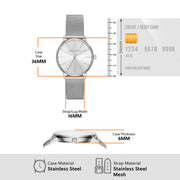  Shop Authentic Armani Exchange Lola Analog Silver Dial Silver Mesh Strap Watch For Women - AX5535 - Luxxuri