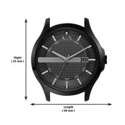  Shop Authentic Armani Exchange Hampton Black Dial Black Steel Strap Watch For Men - AX7101 - Luxxuri