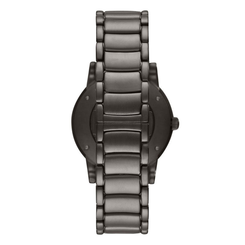  Shop Authentic Emporio Armani Meccanico Automatic Black Dial Black Steel Strap Watch For Men - AR60010 - Luxxuri