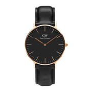  Shop Authentic Daniel Wellington Classic Sheffield Black Dial Black Leather Strap Watch For Men - DW00100127 - Luxxuri