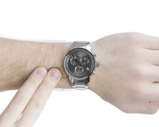  Shop Authentic Calvin Klein Post Minimal Chronograph Black Dial Silver Steel Strap Watch for Men - K7627161 - Luxxuri