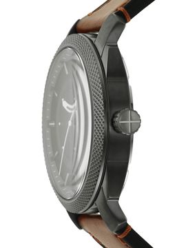  Shop Authentic Fossil Machine Chronograph Black Dial Brown Leather Strap Watch for Men - FS5234 - Luxxuri