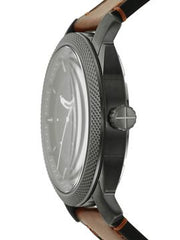  Shop Authentic Fossil Machine Chronograph Black Dial Brown Leather Strap Watch for Men - FS5234 - Luxxuri