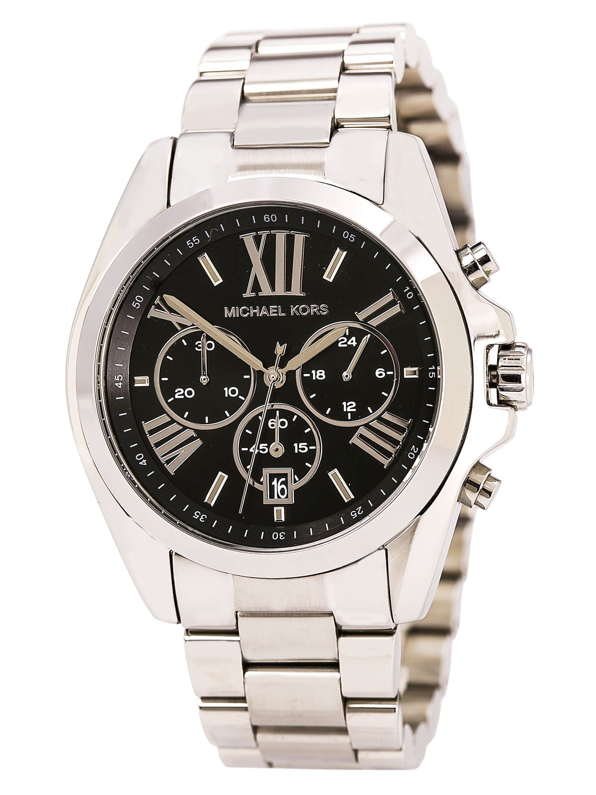  Shop Authentic Michael Kors Bradshaw Black Dial Silver Steel Strap Watch for Men - MK5705 - Luxxuri