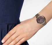  Shop Authentic Fossil Jacqueline Brown Dial Brown Steel Strap Watch for Women - ES4275 - Luxxuri