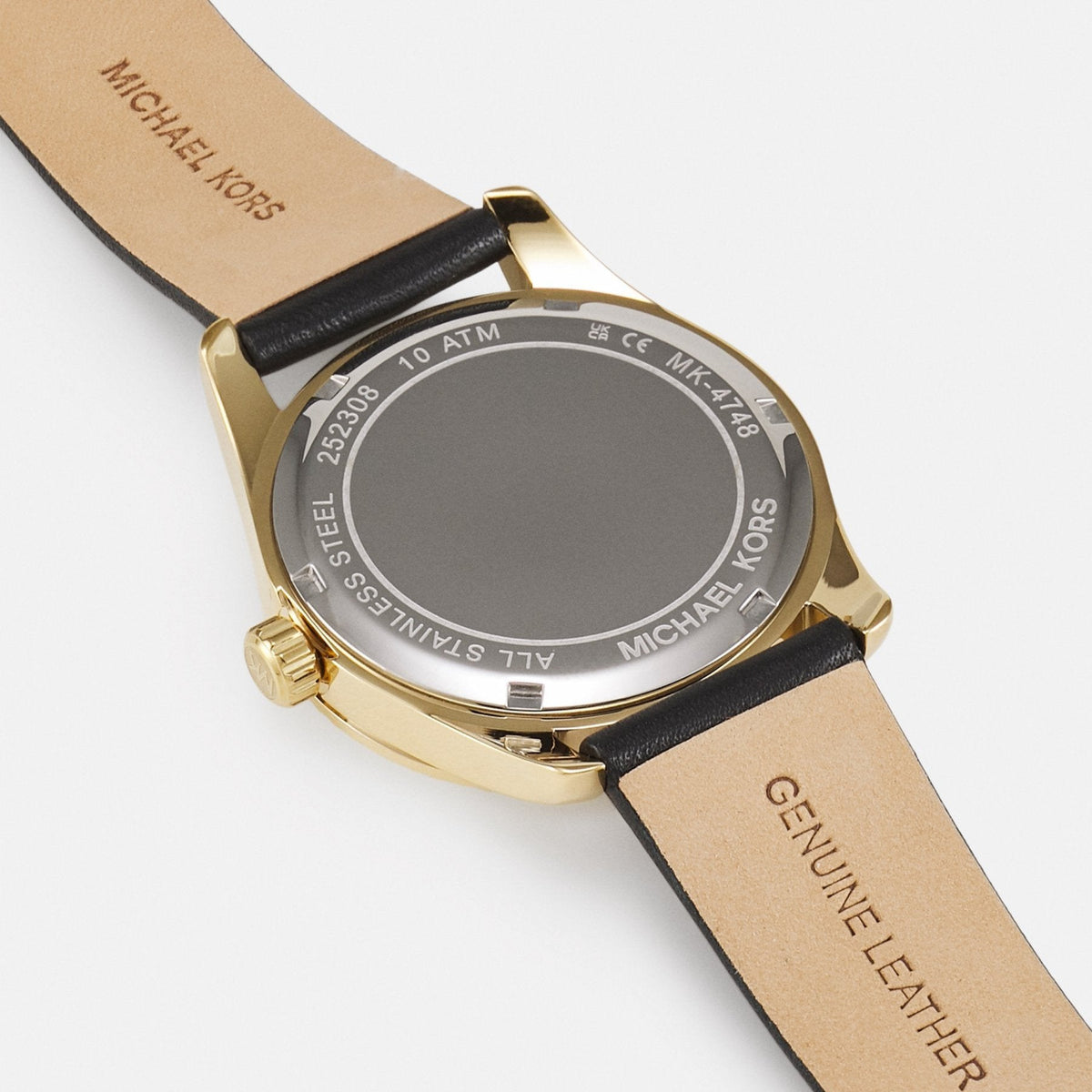  Shop Authentic Michael Kors Lexington Black Dial Black Leather Strap Watch For Women - MK4748 - Luxxuri